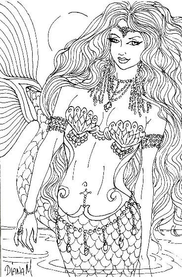 Large Collection of Complex Coloring Pages for 10- to 12-Year-Old Girls