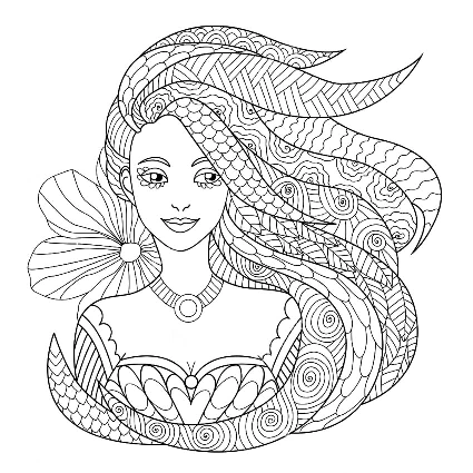 Large Collection of Complex Coloring Pages for 10- to 12-Year-Old Girls