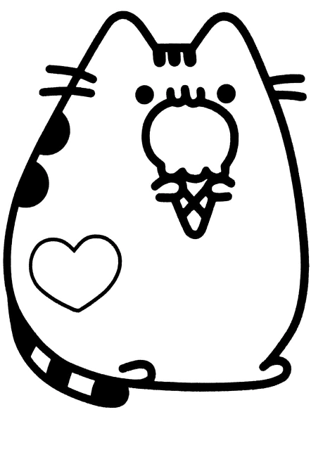 Pagine da colorare con Pusheen.