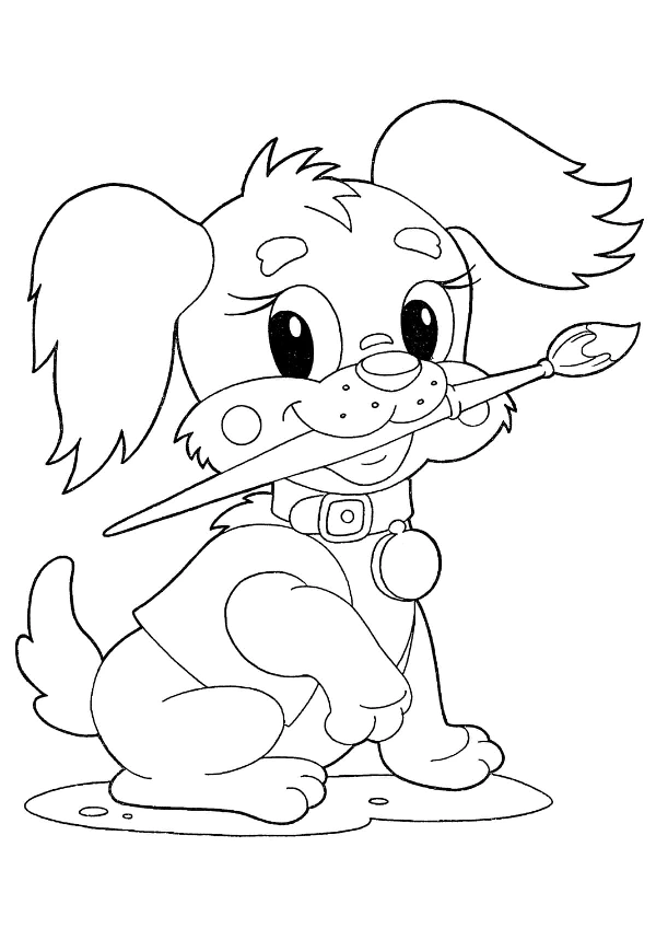 Dog Coloring Pages for Kids. Print Them Online for Free!