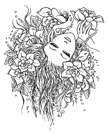 Large Collection of Complex Coloring Pages for 10- to 12-Year-Old Girls