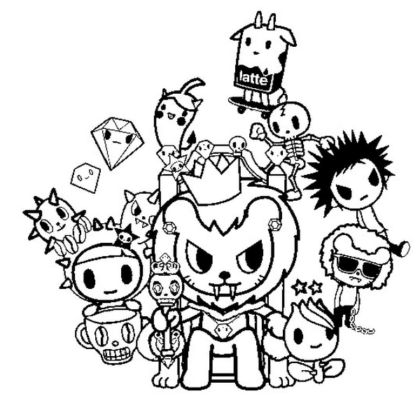 Coloring Pages Tokidoki, 50 Pictures