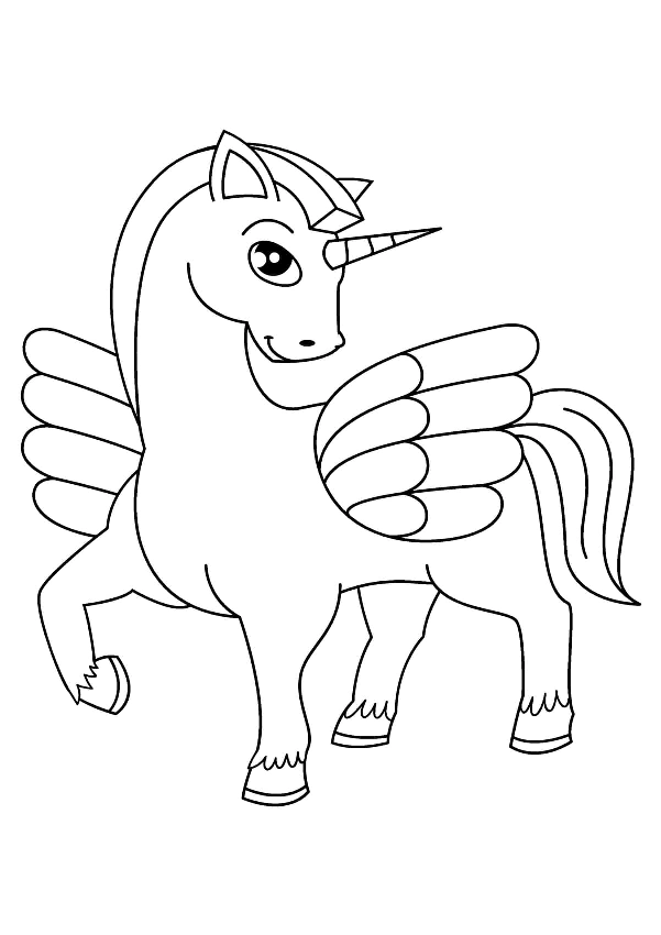 HD Unicorn Coloring Pages for Printing, 100 Images