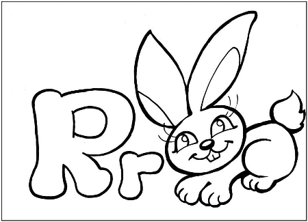 English Letters: Coloring Pages with Single Letters and the Whole Alphabet