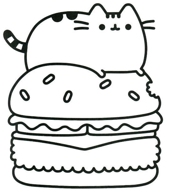 Pagine da colorare con Pusheen.