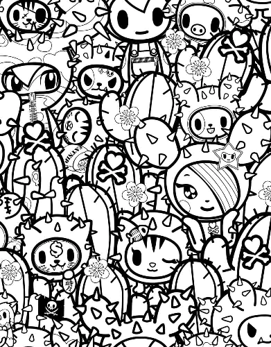 Coloriages Tokidoki, 50 images