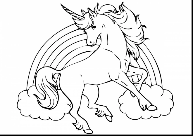 HD Unicorn Coloring Pages for Printing, 100 Images