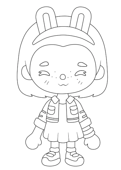 Toca Boca coloring pages Girl