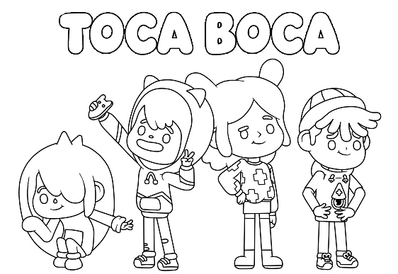 Toca Boca coloring pages Girl