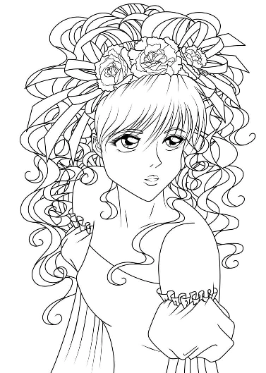 Large Collection of Complex Coloring Pages for 10- to 12-Year-Old Girls