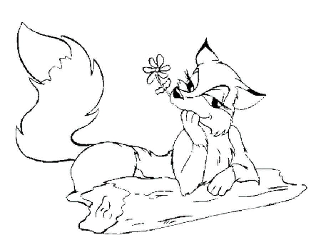 Fox coloring pages. For kids.