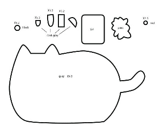 Pagine da colorare con Pusheen.