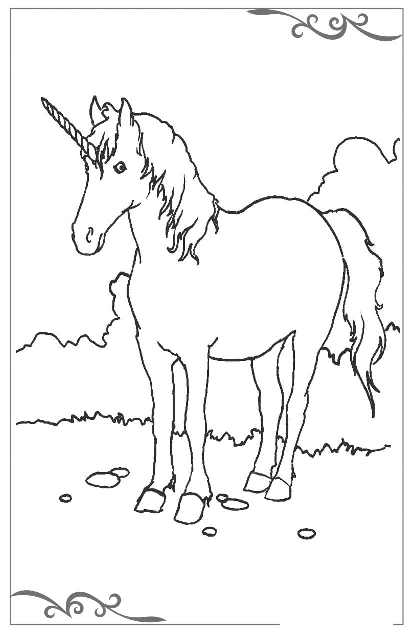 HD Unicorn Coloring Pages for Printing, 100 Images