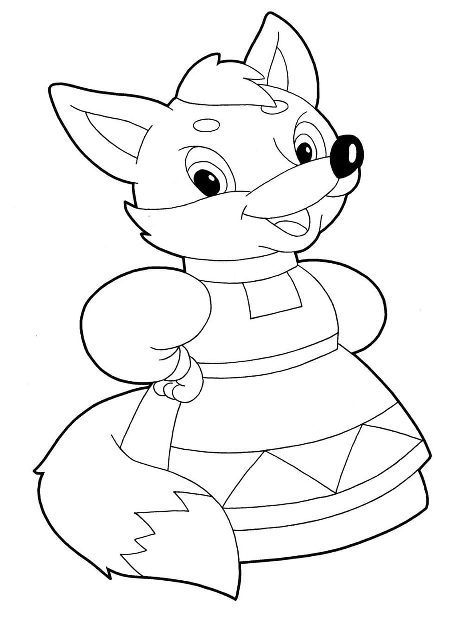 Fox coloring pages. For kids.