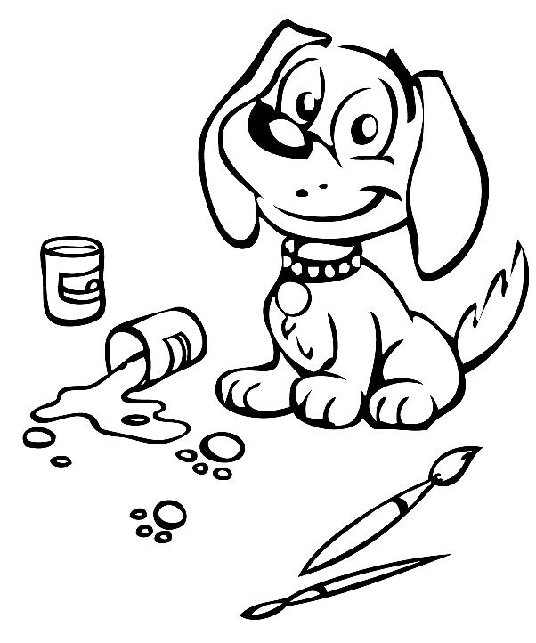 Dog Coloring Pages for Kids. Print Them Online for Free!