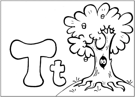 English Letters: Coloring Pages with Single Letters and the Whole Alphabet