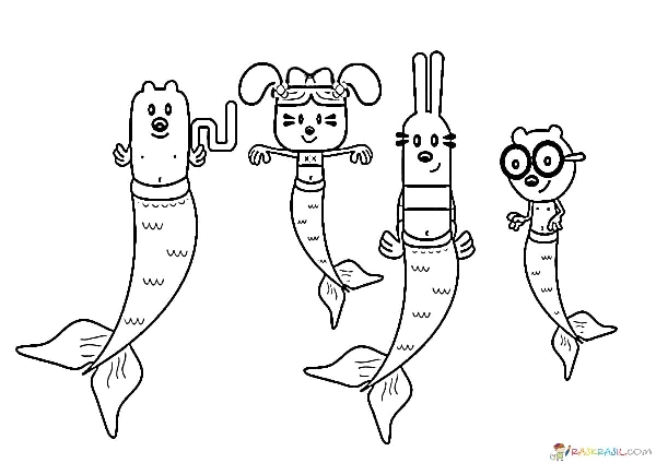 Unique Collection of Wubbzy and His Friends Coloring Pages