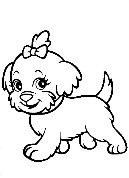 Pagine da colorare con i cani. Stampa online gratuitamente!