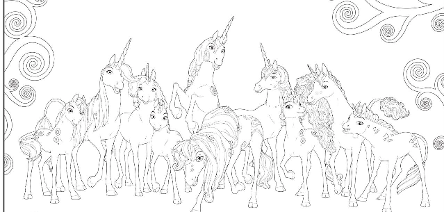 HD Unicorn Coloring Pages for Printing, 100 Images