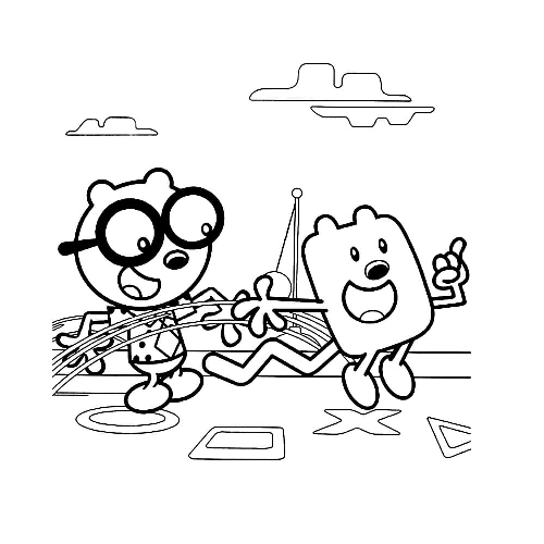 Unique Collection of Wubbzy and His Friends Coloring Pages