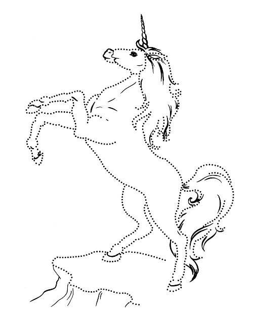 HD Unicorn Coloring Pages for Printing, 100 Images