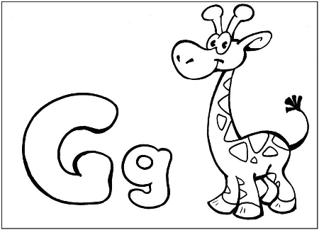 English Letters: Coloring Pages with Single Letters and the Whole Alphabet