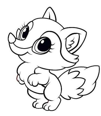 Fox coloring pages. For kids.