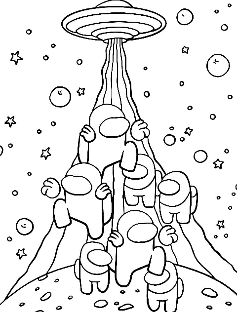 Among us coloring pages impostor