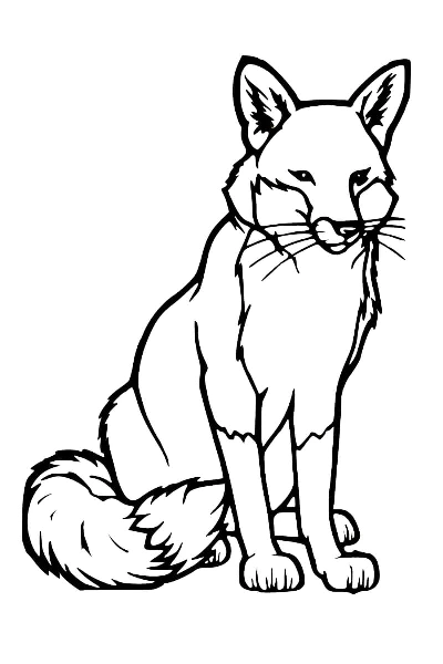 Fox coloring pages. For kids.