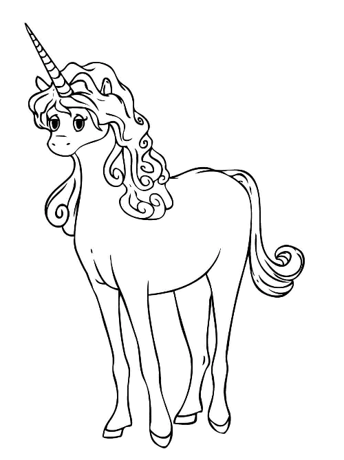 HD Unicorn Coloring Pages for Printing, 100 Images