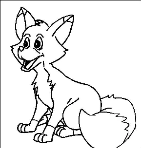 Fox coloring pages. For kids.