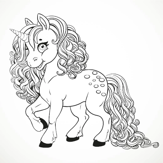 Dibujos para colorear de unicornios en buena calidad para la impresora, 100 piezas.