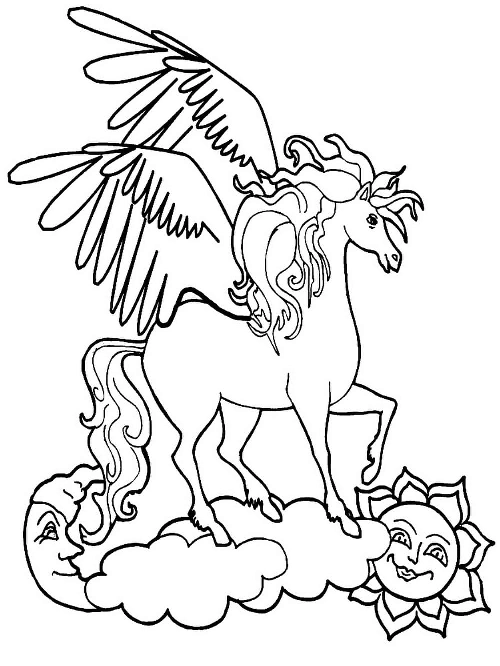 HD Unicorn Coloring Pages for Printing, 100 Images