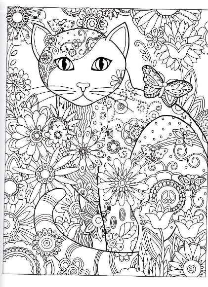 Large Collection of Complex Coloring Pages for 10- to 12-Year-Old Girls