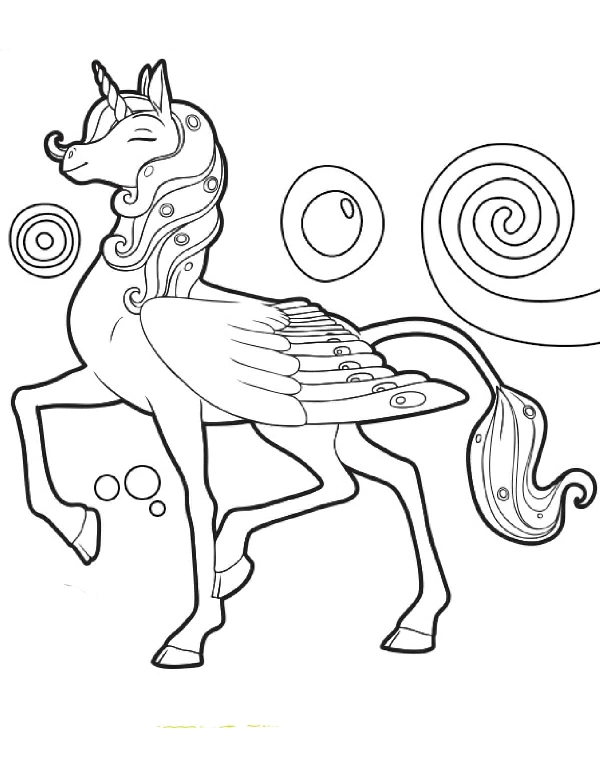 HD Unicorn Coloring Pages for Printing, 100 Images