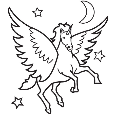 HD Unicorn Coloring Pages for Printing, 100 Images