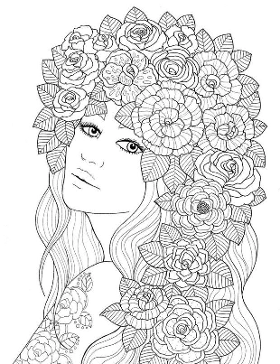 Large Collection of Complex Coloring Pages for 10- to 12-Year-Old Girls