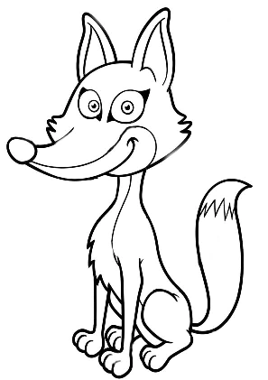 Fox coloring pages. For kids.