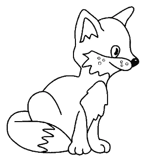 Fox coloring pages. For kids.