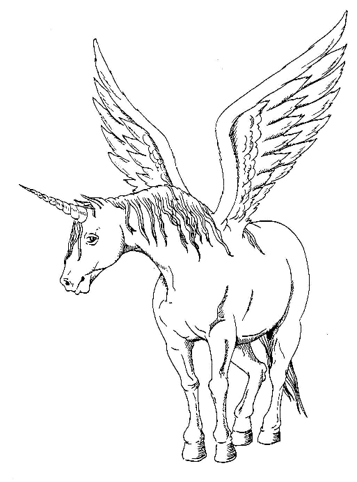 HD Unicorn Coloring Pages for Printing, 100 Images